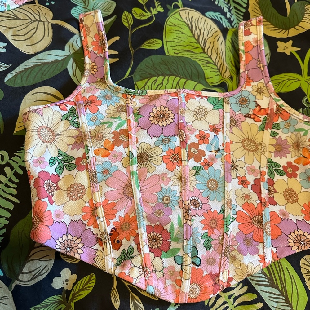Floral Corset Top